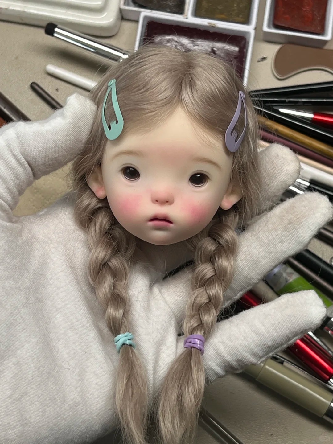 Beauty No Makeup - Boneka SD BJD 1/6 Kepala Landoudou